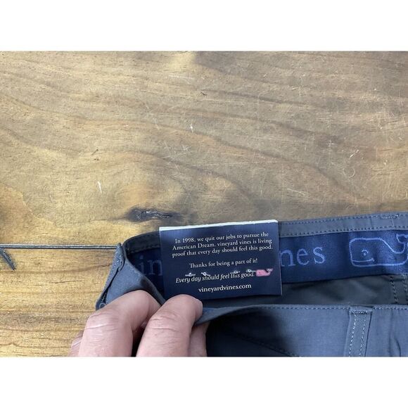 Vineyard Vines Mens 28x32 Performance 5-Pocket Pants Gray New With Tags - Picture 5 of 13